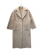 Ameri VINTAGEアメリヴィンテージ）の古着「BLANKET LIKE FAKE MOUTON COAT」｜ベージュ