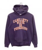 Carhartt WIPカーハート）の古着「HOODED WIP DIVISION SWEAT」｜パープル