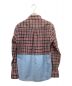 Mr.Gentleman (ミスタージェントルマン) CHAMBRAY CHECK SHIRTS レッド×ネイビー×ブルー サイズ:S：1980円