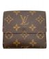 LOUIS VUITTON (ルイ ヴィトン) ルイヴィトン カルトクレディ Wホック財布 モノグラム ブラウン：17800円