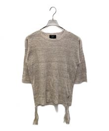 glamb（グラム）の古着「Rafael linen knit」｜ベージュ