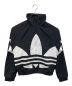 adidas originals（アディダスオリジナル）の古着「BIG TREFOIL TRACK TOP」｜ホワイト×ブラック