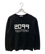 VALENTINOヴァレンティノ）の古着「2099ロゴスウェット」｜ブラック