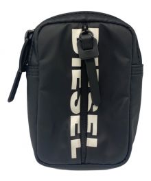 DIESEL（ディーゼル）の古着「ロゴスモールポーチ」｜ブラック×ホワイト