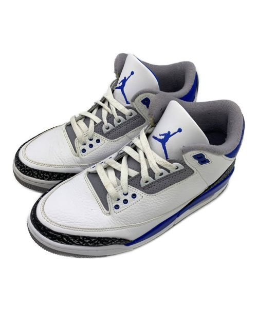 NIKE（ナイキ）NIKE (ナイキ) AIR JORDAN 3 RETRO ホワイト×ブルー サイズ:27cmの古着・服飾アイテム