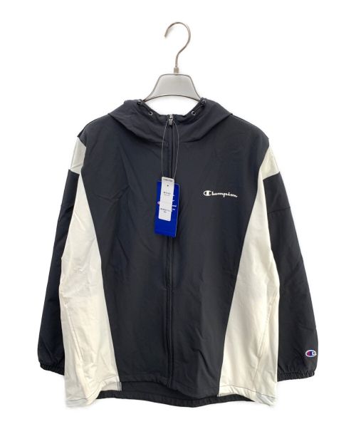 Champion（チャンピオン）Champion (チャンピオン) ジップフーデッドジャケット ブラック サイズ:Ｌ 未使用品の古着・服飾アイテム