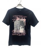 stussyステューシー）の古着「プリントカットソー」｜ブラック