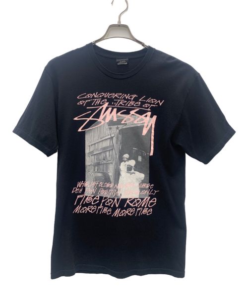 stussy（ステューシー）stussy (ステューシー) プリントカットソー ブラック サイズ:Ｍの古着・服飾アイテム