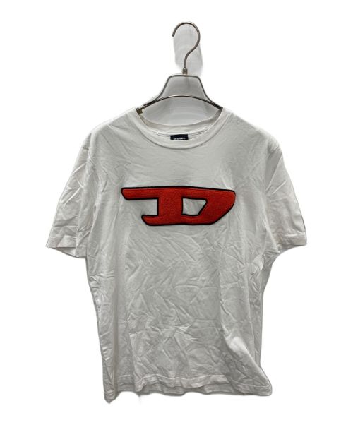 DIESEL（ディーゼル）DIESEL (ディーゼル) Tシャツ レッド×ホワイト サイズ:Ｓの古着・服飾アイテム