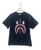 BAPE BY A BATHING APEベイプバイアベイシングエイプ）の古着「プリントカットソー」｜ブラック