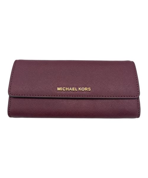 MICHAEL KORS（マイケルコース）MICHAEL KORS (マイケルコース) 長財布 レッドブラウンの古着・服飾アイテム