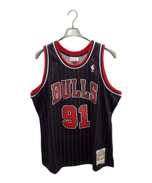 MITCHELL & NESS（ミッチェルアンドネス）MITCHELL & NESS (ミッチェルアンドネス) タンクトップ レッド×ブラック サイズ:XLの古着・服飾アイテム