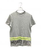 MONCLERモンクレール）の古着「リフレクター ロゴTシャツ」｜グレー