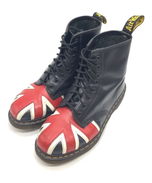 Dr.Martens（ドクターマーチン）Dr.Martens (ドクターマーチン) ユニオンジャック8ホールブーツ ブラック サイズ:25.5の古着・服飾アイテム