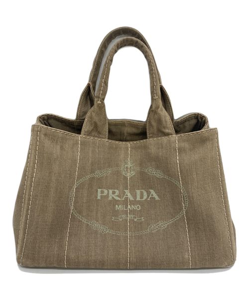 PRADA（プラダ）PRADA (プラダ) カナパトートバッグ ベージュの古着・服飾アイテム