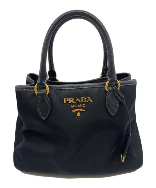 PRADA（プラダ）PRADA (プラダ) 2WAYトートバッグ ブラックの古着・服飾アイテム