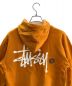 中古・古着 stussy (ステューシー) プルオーバーパーカー イエロー サイズ:Ｍ：6000円