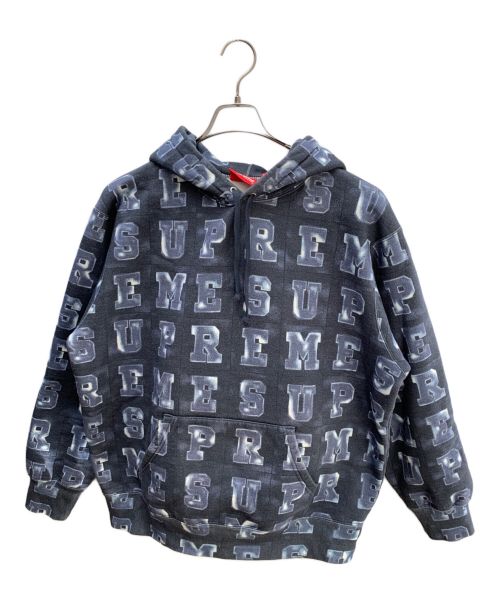 SUPREME（シュプリーム）Supreme (シュプリーム) 20AW Blocks Hooded Sweatshirt ネイビー×ブルー サイズ:Mの古着・服飾アイテム