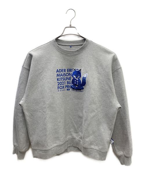 ADER error（アーダーエラー）ADER error (アーダーエラー) MAISON KITSUNE (メゾンキツネ) メゾン キツネ×アーダーエラー　スウェット グレー サイズ:SIZE A2(M相当)の古着・服飾アイテム