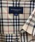 中古・古着 BURBERRY GOLF (バーバリーゴルフ) ノバチェックシャツ ブラウン サイズ:Ｍ：10000円