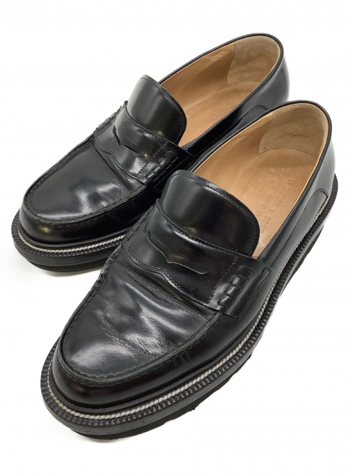 courtley&sons（コートリーアンドサンズ）COURTLEY&SONS (コートリーアンドサンズ) コインローファー ブラック サイズ:7 Vibramソールの古着・服飾アイテム