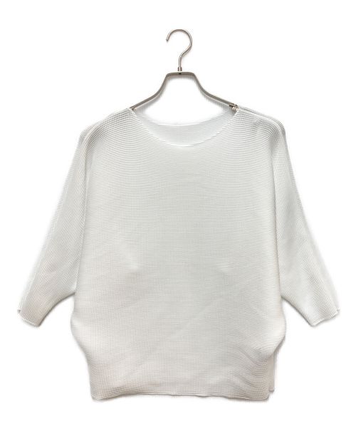 ISSEY MIYAKE（イッセイミヤケ）ISSEY MIYAKE (イッセイミヤケ) カットソー ホワイト サイズ:FREEの古着・服飾アイテム