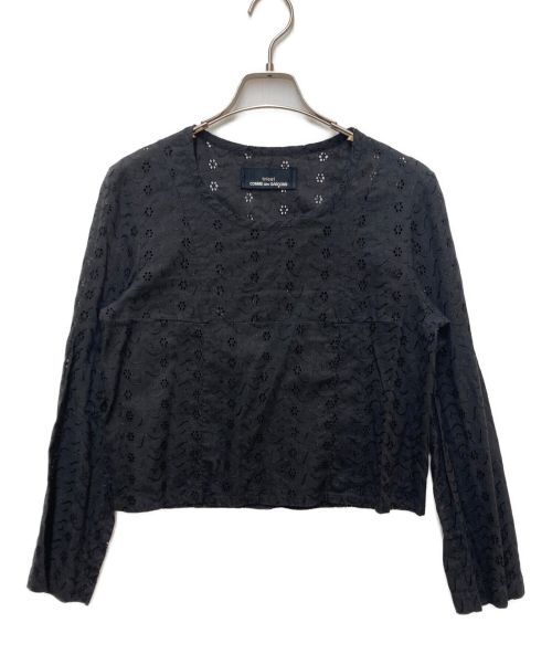 tricot COMME des GARCONS（トリココムデギャルソン）tricot COMME des GARCONS (トリココムデギャルソン) レースカットソー ブラック サイズ:表記無の古着・服飾アイテム