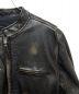 中古・古着 HARLEY-DAVIDSON (ハーレーダビッドソン) ライダースジャケット ブラック サイズ:XL：14800円