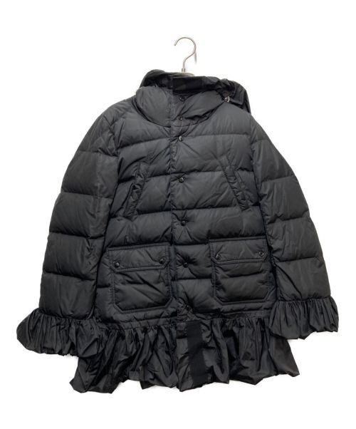 MONCLER（モンクレール）MONCLER (モンクレール) フリルダウンコート ブラック サイズ:SIZE00の古着・服飾アイテム