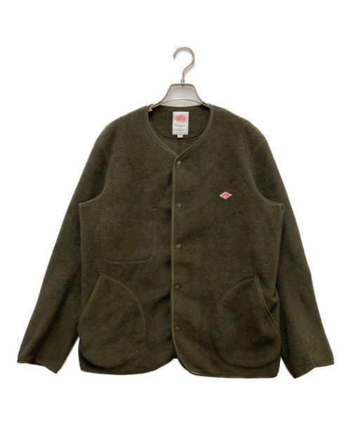 DANTON（ダントン）DANTON (ダントン) ノーカラーフリースジャケット グリーン サイズ:42の古着・服飾アイテム