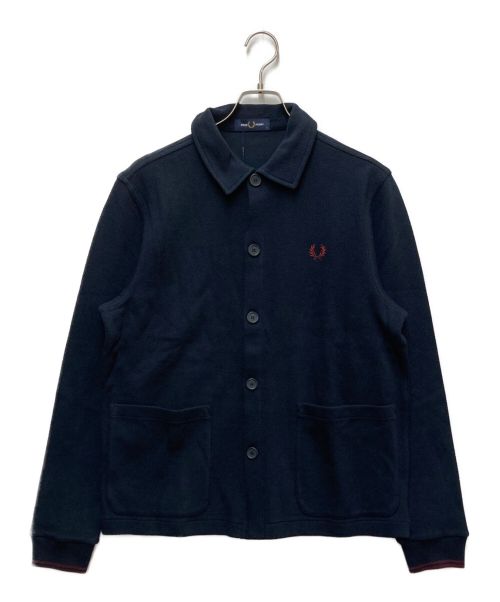 FRED PERRY（フレッドペリー）FRED PERRY (フレッドペリー) 鹿の子ニットポロシャツ ネイビー サイズ:M 未使用品の古着・服飾アイテム