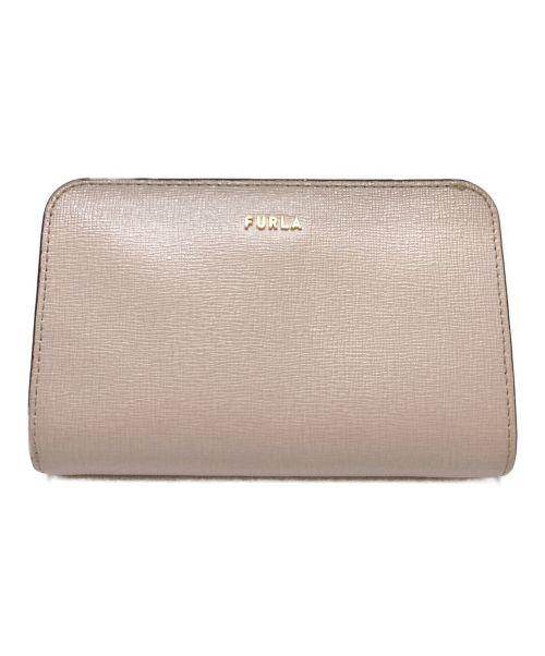 FURLA（フルラ）FURLA (フルラ) 2つ折り財布 ピンクベージュの古着・服飾アイテム