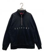 SUPREMEシュプリーム）の古着「ハーフジップスウェット」｜ブラック