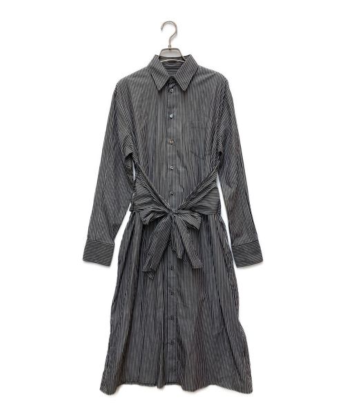 MM6 Maison Margiela（エムエムシックス メゾンマルジェラ）MM6 Maison Margiela (エムエムシックス メゾンマルジェラ) シャツワンピース ブラック×ホワイト サイズ:36の古着・服飾アイテム