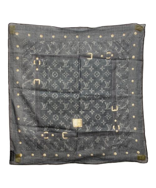 LOUIS VUITTON（ルイ ヴィトン）LOUIS VUITTON (ルイ ヴィトン) スカーフ ブラックの古着・服飾アイテム