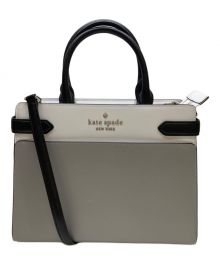 Kate Spade（ケイトスペード）の古着「2WAYバッグ」｜グレー×ホワイト