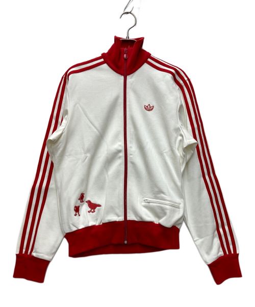 adidas（アディダス）adidas (アディダス) トラックジャケット ホワイト×レッド サイズ:Sの古着・服飾アイテム