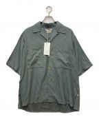 YOKEヨーク）の古着「WIDE FIT OPEN COLLAR SHIRT」｜グリーン