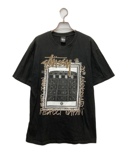 stussy（ステューシー）stussy (ステューシー) プリントTシャツ ブラック サイズ:Mの古着・服飾アイテム