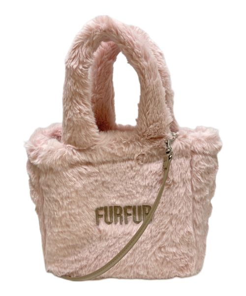 furfur（ファーファー）furfur (ファーファー) エコファートートバッグ ピンクの古着・服飾アイテム