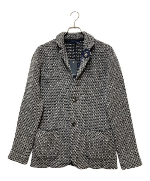 LARDINI（ラルディーニ）LARDINI (ラルディーニ) ウールニットテーラードジャケット グレー サイズ:XSの古着・服飾アイテム