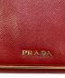 中古・古着 PRADA (プラダ) ツインホックウォレット レッド：9000円