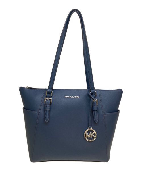 MICHAEL KORS（マイケルコース）MICHAEL KORS (マイケルコース) トートバッグ ネイビーの古着・服飾アイテム