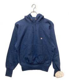 Champion REVERSE WEAVE（チャンピオン リバース ウィーブ）の古着「プルオーバーパーカー」｜ネイビー