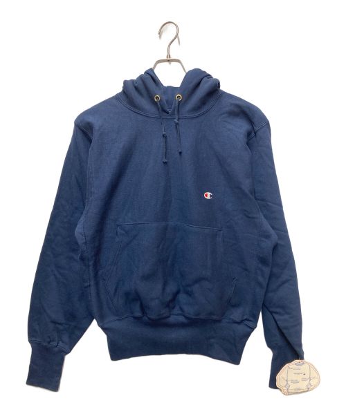 Champion REVERSE WEAVE（チャンピオンリバースウィーブ）Champion REVERSE WEAVE (チャンピオンリバースウィーブ) プルオーバーパーカー ネイビー サイズ:MEDIUMの古着・服飾アイテム