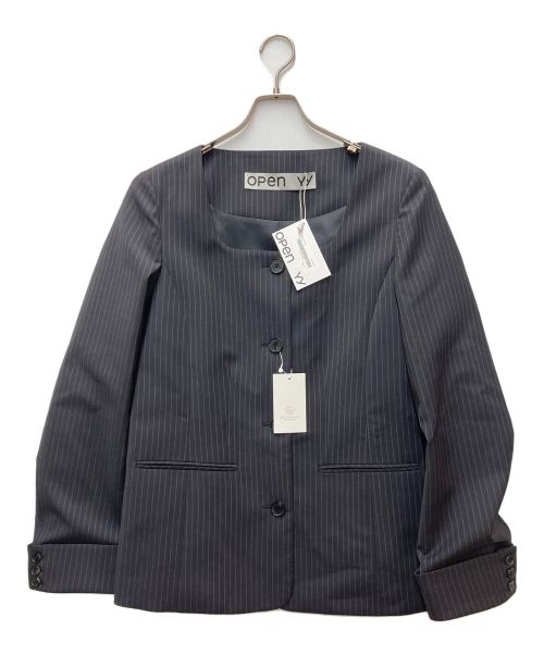 OPEN YY（オープンワイワイ）OPEN YY (オープンワイワイ) SQUARE NECK JACKET ブラック サイズ:1 未使用品の古着・服飾アイテム