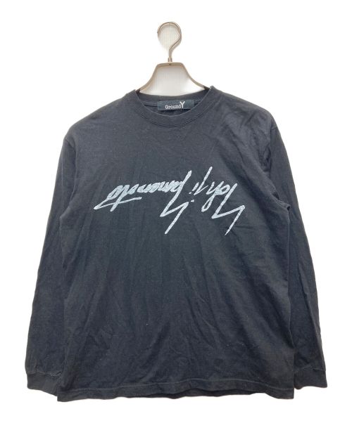 GROUND Y（グラウンドワイ）GROUND Y (グラウンドワイ) Mirrored YY Graphic 5.6 oz Long Sleeve ブラック サイズ:3の古着・服飾アイテム