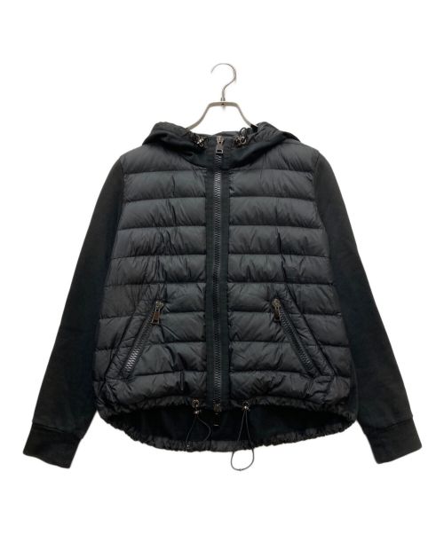 MONCLER（モンクレール）MONCLER (モンクレール) 切替ダウンカーディガン ブラック サイズ:Mの古着・服飾アイテム