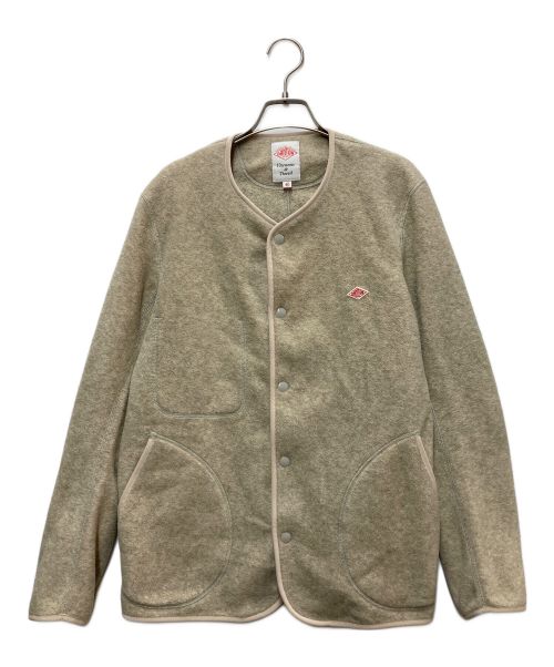 DANTON（ダントン）DANTON (ダントン) ノーカラーフリースジャケット ベージュ サイズ:SIZE40の古着・服飾アイテム