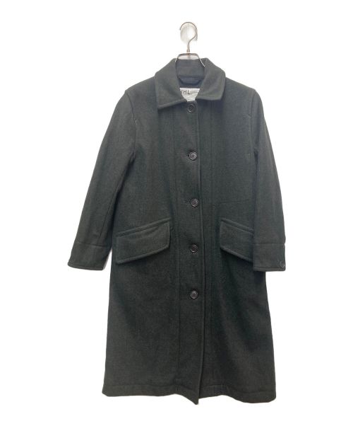 MHL（エムエイチエル）MHL (エムエイチエル) BASIC WOOL MELTON COAT ブラック サイズ:Ⅰの古着・服飾アイテム